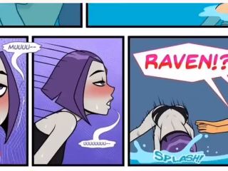 [GetFreeDays.com] Starfire fucked by Robin in a public pool and Raven sees them and gets excited Sex Stream June 2023-5