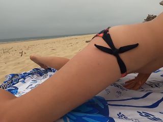 AT THE BEACH SHE FUCKS WITH A STRANGER WITH HER FRIENDS NOT FAR OUTDOOR -4