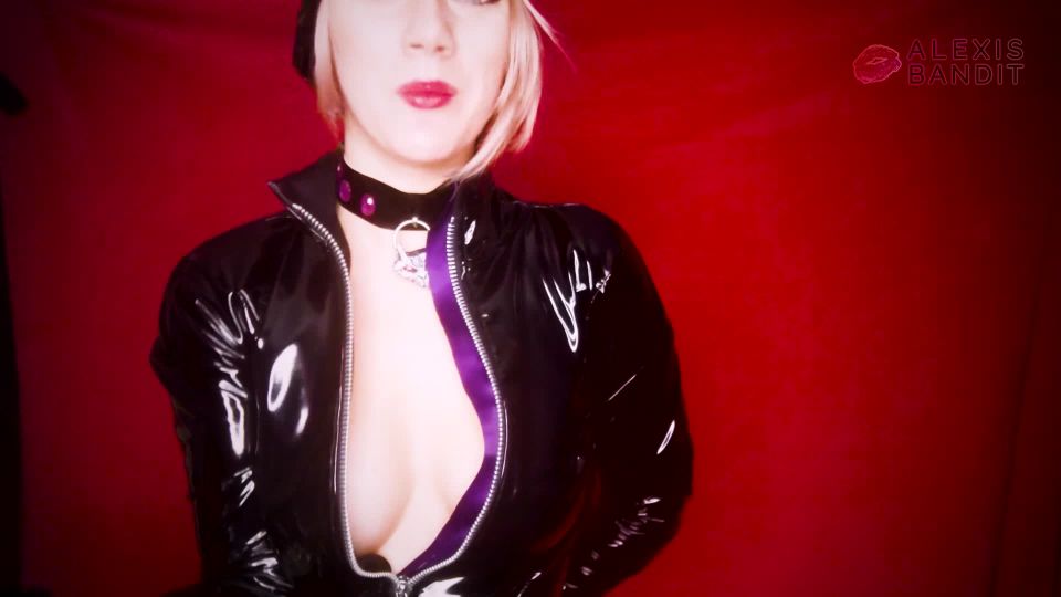 online adult clip 17 latex femdom handjob femdom porn | Bellatrix Bandit - Catwoman Snatched Your Chastity Key | key holding