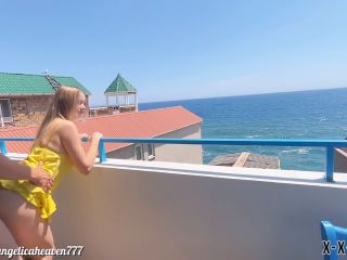 Amateur porn  Angelica Heaven  Angelica Ph Fuck With Sexy Blonde On The Balcony In Public-3