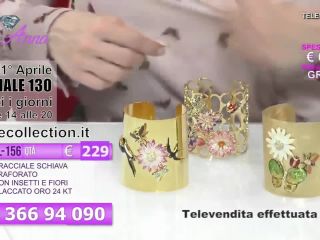 Teleshopping with huge nip slip in  Italy-7