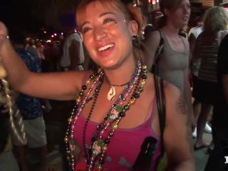 Lingerie Milf Body Paint Naked in Public Fest at Fantasy Fest Public-8