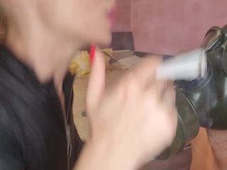 Pt 2KinkyPornCpl - Gas Mask Smoking Fucking Fart-3