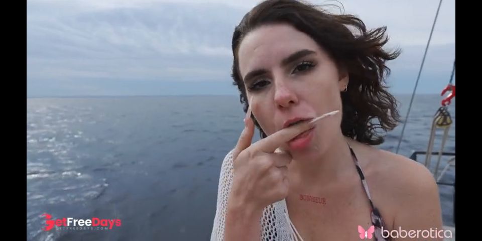 [GetFreeDays.com] Solo brunette Darcy Dark masturbate on the boat in 4K. Adult Clip June 2023