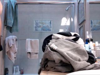 Nice brunete teen with hairy pussy taking a shower. hidden cam - amateur porn - amateur porn clothing fetish-1