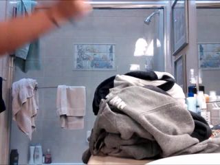 Nice brunete teen with hairy pussy taking a shower. hidden cam - amateur porn - amateur porn clothing fetish-3