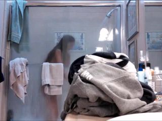 Nice brunete teen with hairy pussy taking a shower. hidden cam - amateur porn - amateur porn clothing fetish-6