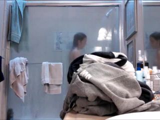 Nice brunete teen with hairy pussy taking a shower. hidden cam - amateur porn - amateur porn clothing fetish-9