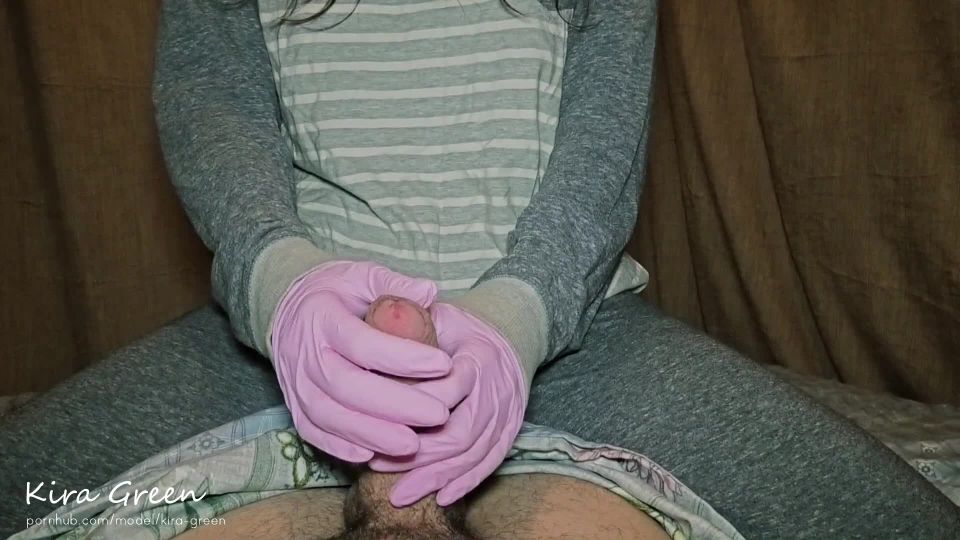 Kira GreenHelping My Husband Get Cum - Massive Cumshot, Handjob In Latex Gloves - 1080p