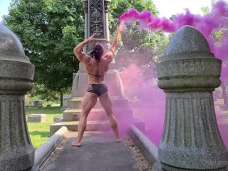 MuscleGeisha () Musclegeisha - slow motion hot pink smoke grenade geishaandgrenades the las 20-09-2020-5
