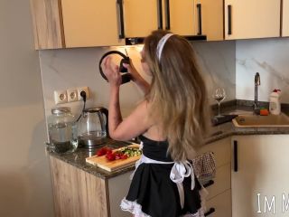 Models Porn - Im May Bee - Cheating On My Wife With a Young Housemaid. Fucked In The Kitchen And Cum In Mouth - Blowjob-0