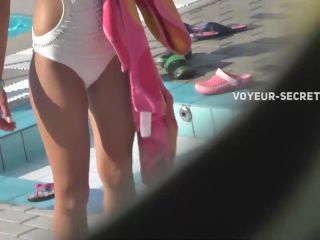 Hot teen in a one piece swimsuit-9