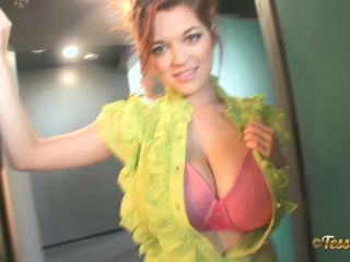 Porn online TessaFowler presents Tessa Fowler in Green Top Pink Bra 2 (2014.07.29)-7