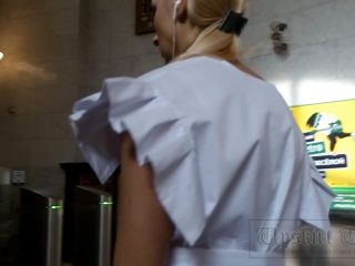 Upskirt-times.com- Ut_3568 Blonde in a short white dress. Our operator managed to make some excellent...-9