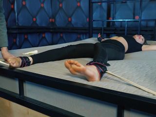 Spy Kristy vs Ten guards and ticklish defeat(Fetish porn)-0