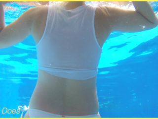 WifeyDoesHOT MILF in wet shirt underwater hotel pool-6