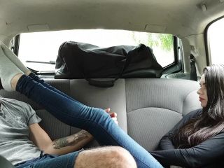 xxx video 28 Emily Foxx – Smelling My Socks And Worship My Feet In The Car, first foot fetish on femdom porn -1