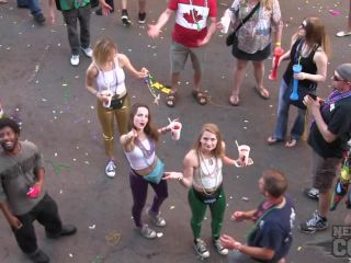 Mardi Gras 2017 From Our Bourbon Street Apartment Girls Flashing For Beads public Chelsea aka Janelle-0