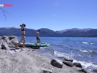 [GetFreeDays.com] Horny teen couple gets caught having sex on public beach - HUGE cumshot amateur Adult Stream June 2023-0