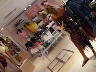 Candid voyeur incredible tight fit blonde showing cheeks shopping - 1 ...-7