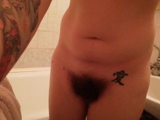 cuteblonde666 Super hairy girl shower time - Shower-8