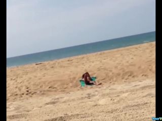 Public blowjob in the beach Nudism!-1