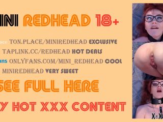 PornHub  MiniRedhead  Hard Bdsm Game With Red Haired Bitch Miniredhead Filled Her Ass With Sperm-9