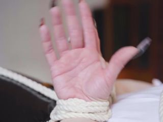 porn video 22 Miss Ellie Mouse – Brunette Tied up With Ropes on a Table Gagged | oil | brunette girls porn bdsm solo video-6