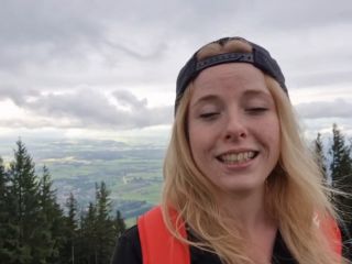 Fucking Above The Clouds Orgasmus Fuck At The Summit Cross With A View Over My Hometown 1080p-4