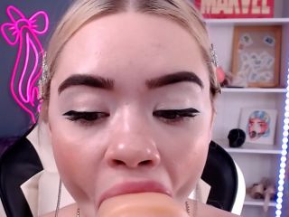 Mia Melon – Sweet Sperm Facial 1 | deepthroat | cumshot cute teen girl blowjob and quick sex-0