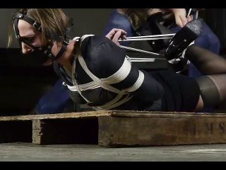 INXESSE HOGTIED GIRL IN BUSINESS SUIT BONDAGE-8