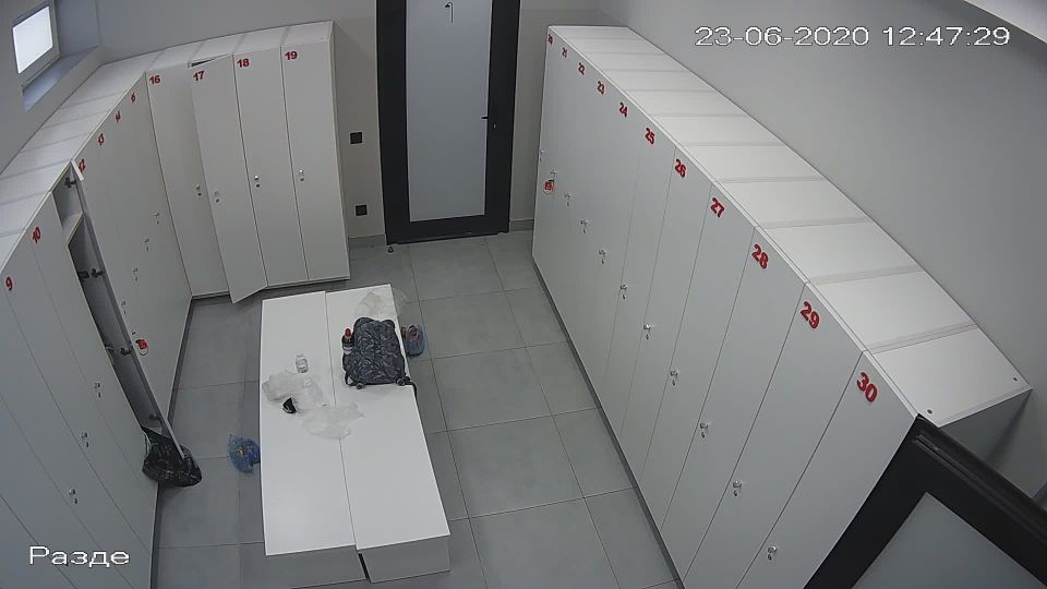 Fitness club changing room 1