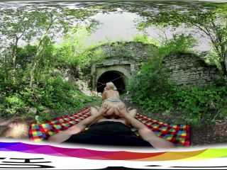 HoliVR: Natalie Cherie - Covert Picnic  - outdoor - hardcore porn pornstar blonde creampie-4