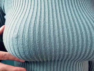 Lorena Brink - Big Tits Playing Teasing in a Tight Knitted Sweater - Handpicked Jerk - Off Instruction - Fapping-0