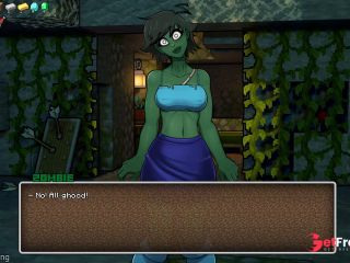 [GetFreeDays.com] Girl Plays HornyCraft - Zombie Girl Wants My Cock   - Full Zombie Route Adult Stream October 2022-4