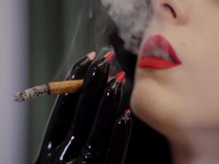 online video 27 mona wales bdsm Miss Ellie Mouse – Shiny Latex and Cigarette Smoke, glove fetish on gangbang xxx-2