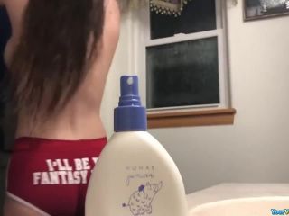 Hot teen pees and showers after Teen!-9