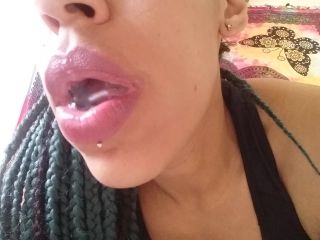 My big mouth and juicy fat tongue Black!-7