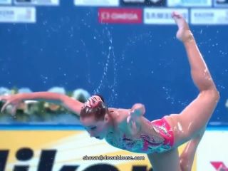 Synchronized swimming - nipple slip in slomotion  1 280 voyeur -8