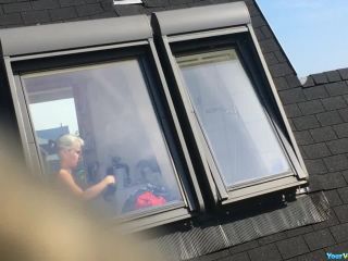 Big tits granny window  spy-3