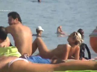 Nice semi nude women at a  beach-2