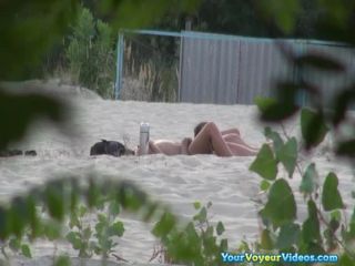 Two couples fucking in beach Nudism!-0