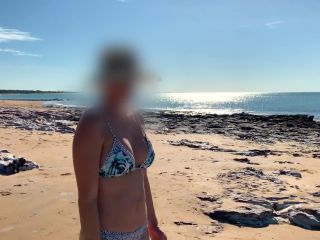 WifeyDoesWife bikini beach flash-9