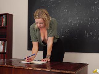 Video online DownBlouse Jerk - Wank for teacher-0