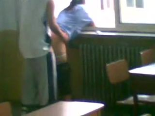 Busted teens during sex in a  classroom-8