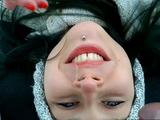 Cold Public Blowjob ¦ POV, Cumshot, Facial Laruna Mave-9