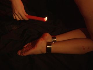 porn video 17 Restrained Elegance: #GameOfSlaves: Candle Candle Burning Bright Bondage | foot | feet porn hijab foot fetish-9