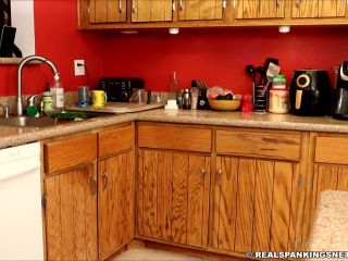 free porn video 35 vacuum cleaner fetish Real Spankings – Kiki: Spanked In The Kitchen, otk (over the knee) on fetish porn-0