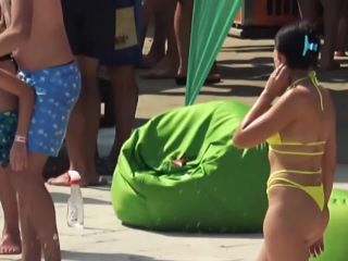 Hot friends looking fuckable at a swimming  pool-4