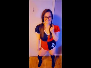 M@nyV1ds - CaityFoxx - Harley Quinn Sexy Cosplay Compilation-9